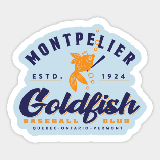 Montpelier Goldfish Sticker